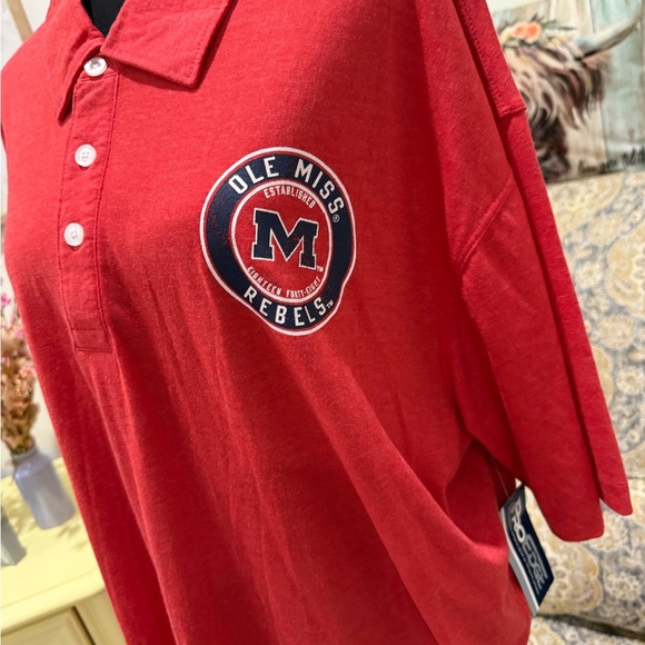 Ole Miss Pro Edge Red Polo Shirt - Picture 2 of 8